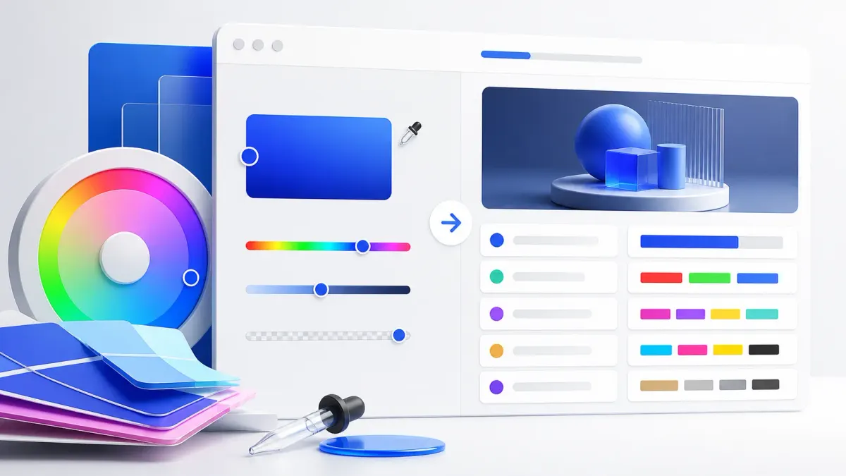 Конвертер цветов: одно значение оттенка и его запись в HEX, RGB, HSL, CMYK и LAB