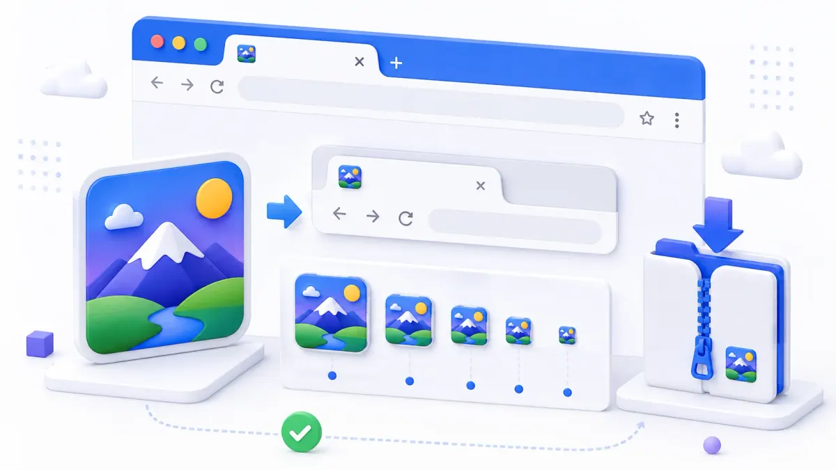 Генератор favicon: исходная картинка превращается в иконку сайта разных размеров